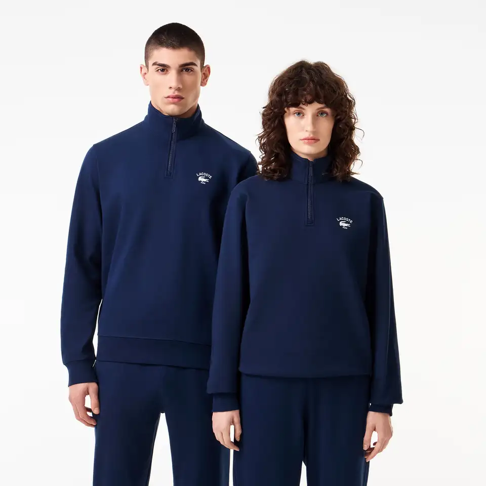Свитшот lacoste unisex с застежкой-молнией с высоким воротом, фотография 1