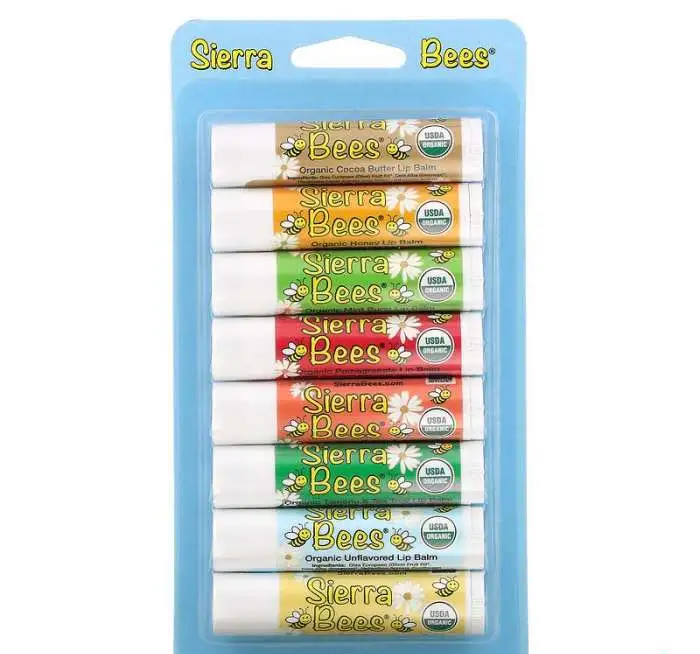 Sierra Bees, набор бальзамов для губ, США, фотография 2