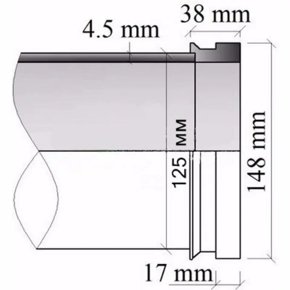 Шланг для бетононасоса 125 мм (5 метров), фотография 2