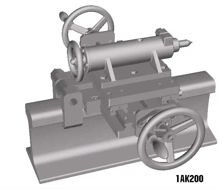 Суппорт для обточки колесных пар чертеж CAD STEP файлы, фотография 3