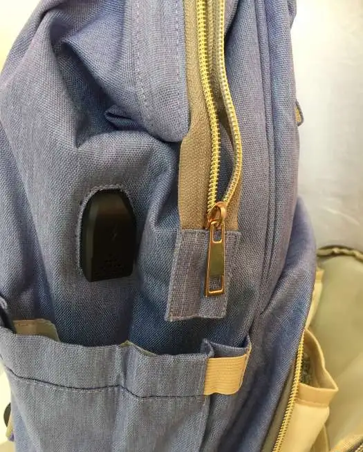 Рюкзак для мам с USB на коляску, фотография 6