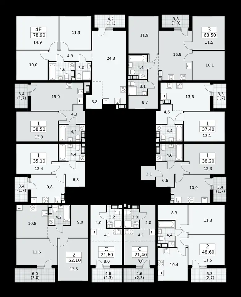 1-но комнатная квартира, 37,40 м², 4 эт., ЖК А101 Лаголово, фотография 2