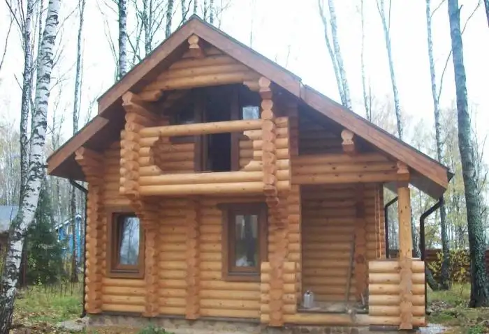 Срубы из зимнего леса, фотография 1