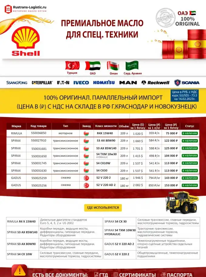 Масло shell rimula R4X 15W40 бочка 209л моторное, фотография 1