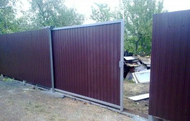 Откатные ворота, заборы, навесы, беседки, фотография 10