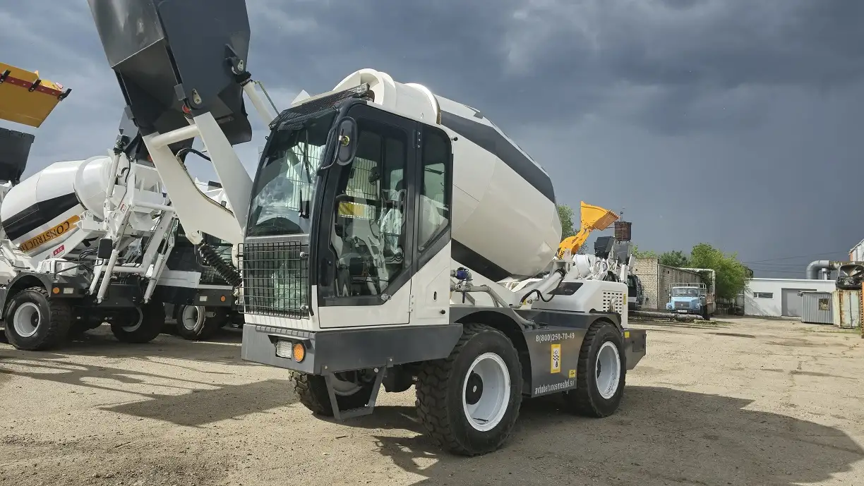 Бетоносмеситель с самозагрузкой YNIX QGMC6000 24 м3 час, фотография 3