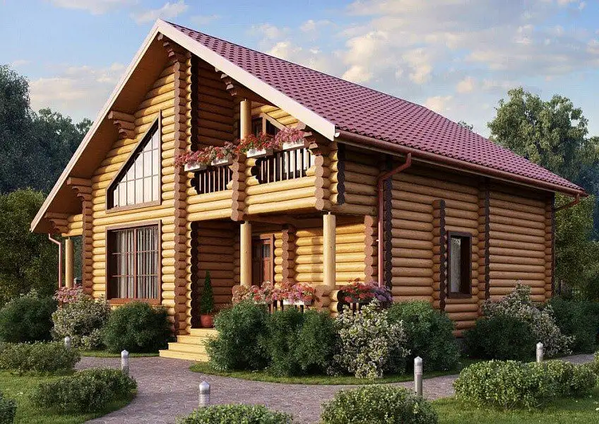 Дом из бревна Атлас, фотография 1