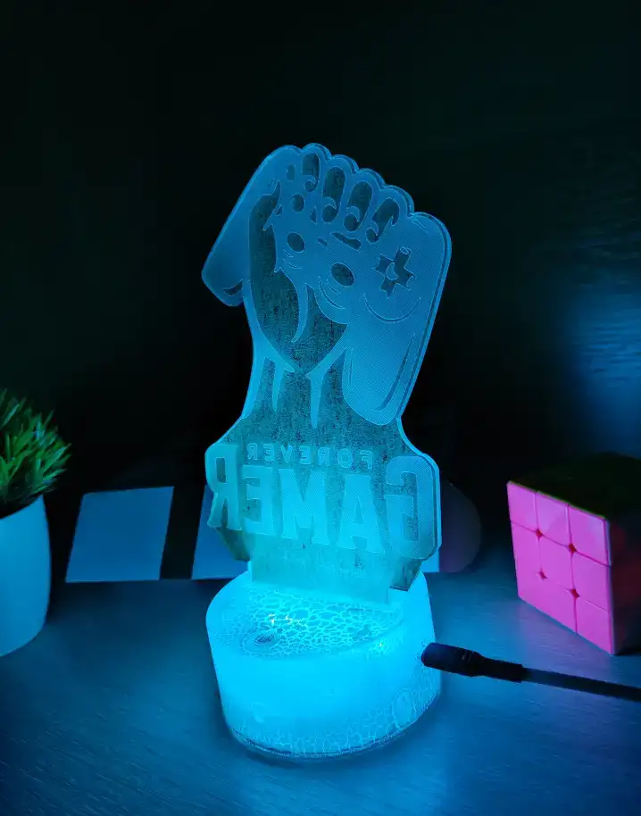 Светодиодный 3D RGB Ночник-Светильник 16 Цветов, фотография 3