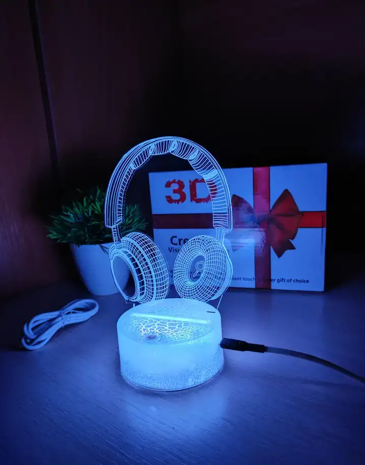 Светодиодный 3D RGB Ночник-Светильник 16 Цветов, фотография 1